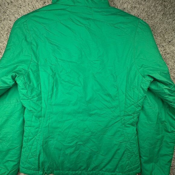 Patagonia Women’s Green XS Jacket Primaloft Full Zip Outdoors Pockets Pink Logo - Picture 15 of 16